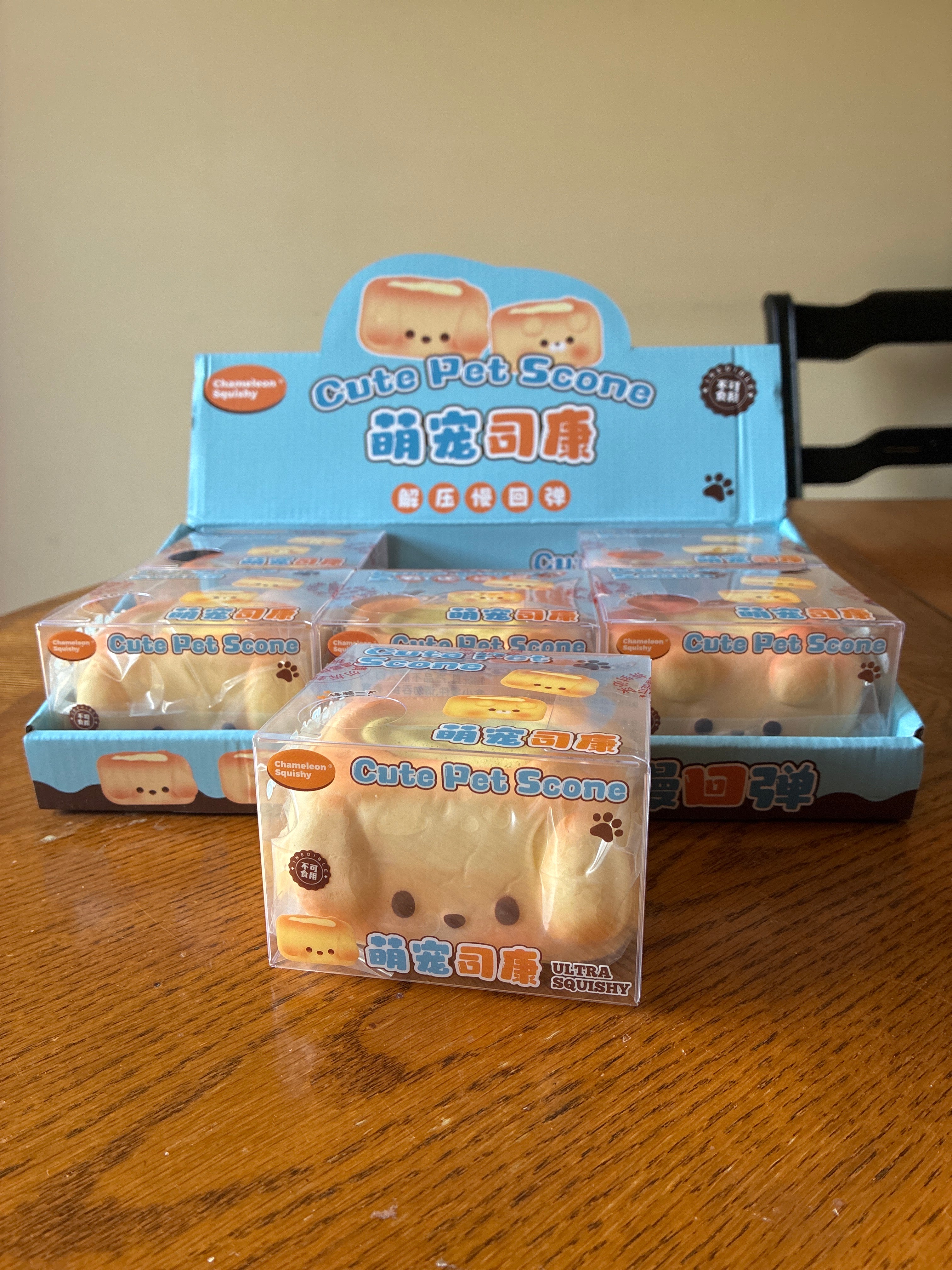 Cute Pet Scone Slow-Rise Squishy Toy - Kawaii Bakery