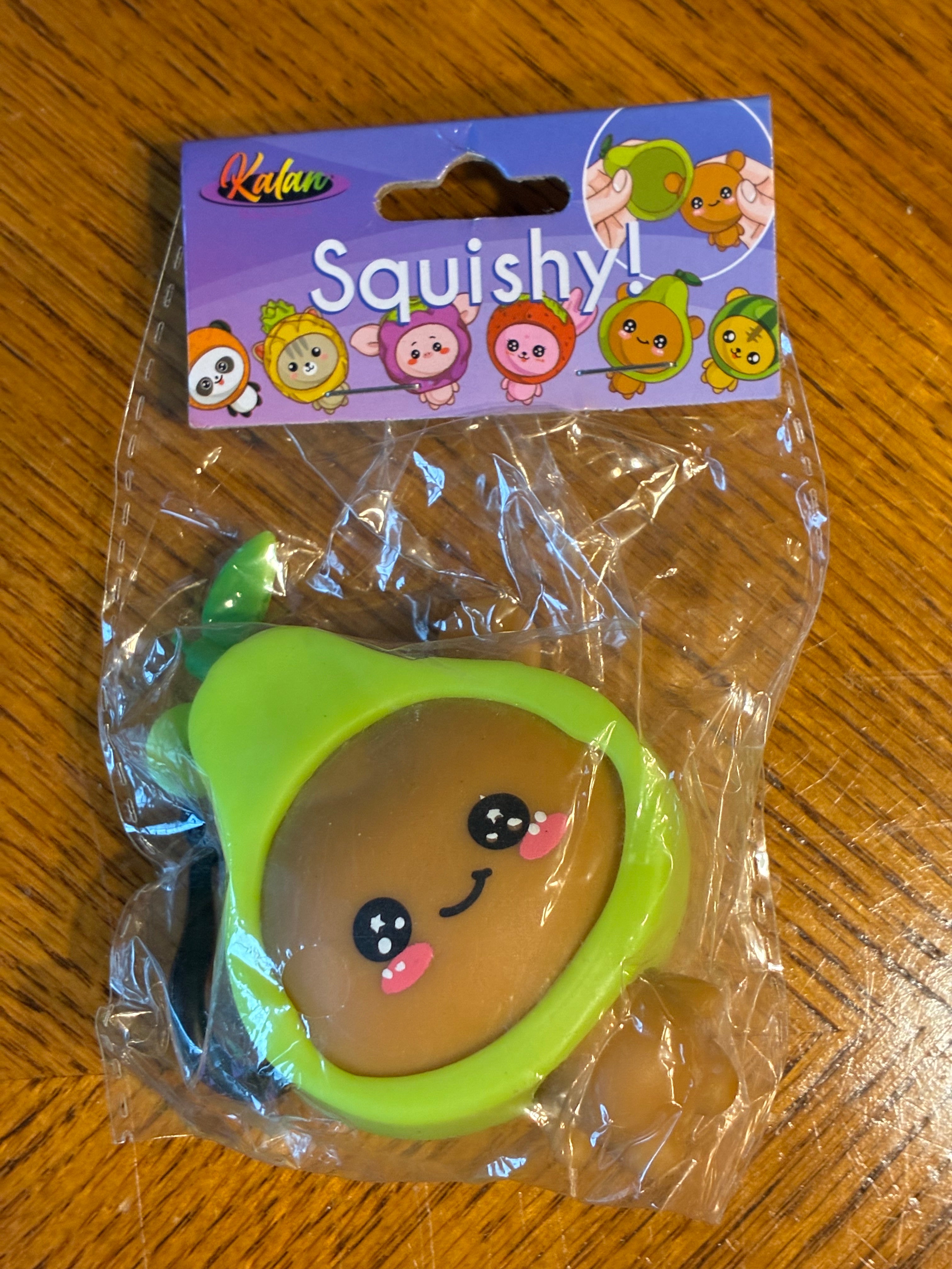 Squishy Avocado Bear Keychain