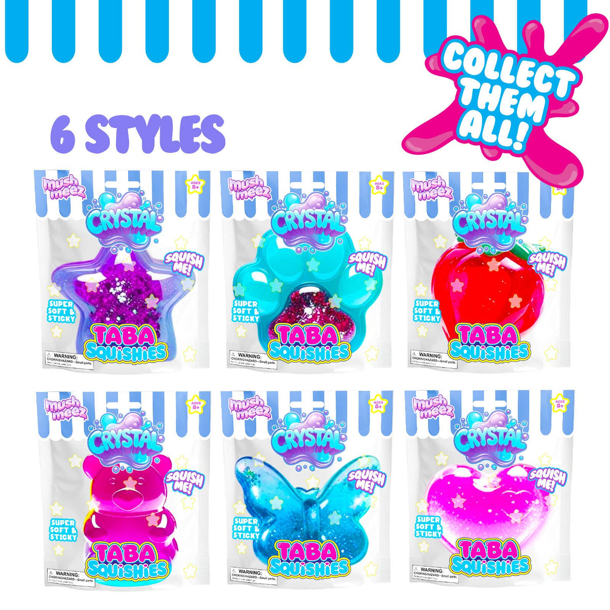 Mushmeez Crystal Clear Taba Squishy