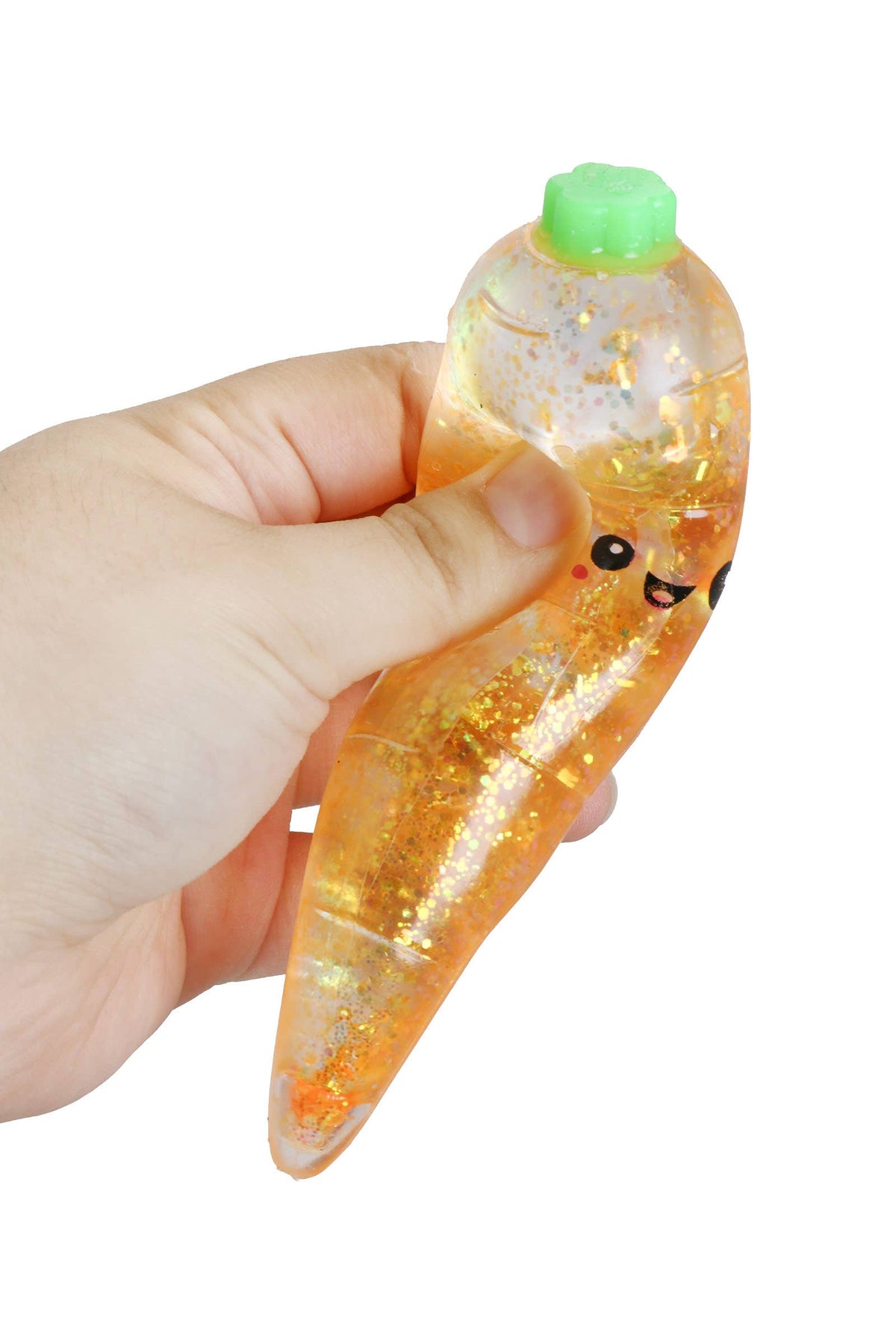 Happy Carrot Glittery Maltose Squishy
