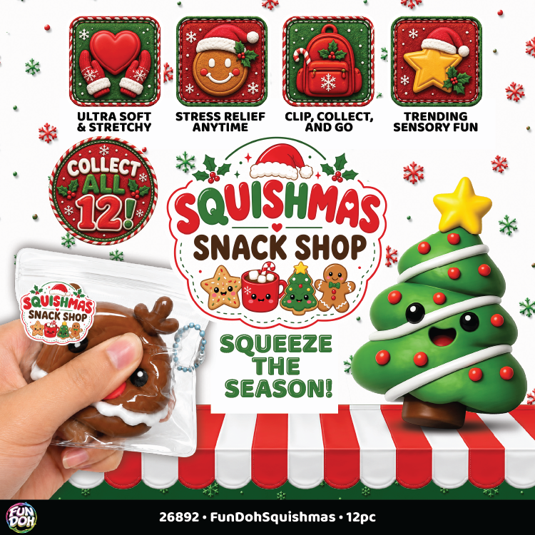 Fun Doh Christmas Snack Shop Squish