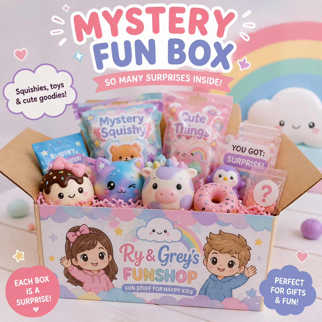 Ry & Grey's "Fun Shop Quest" Mystery Box 🌈