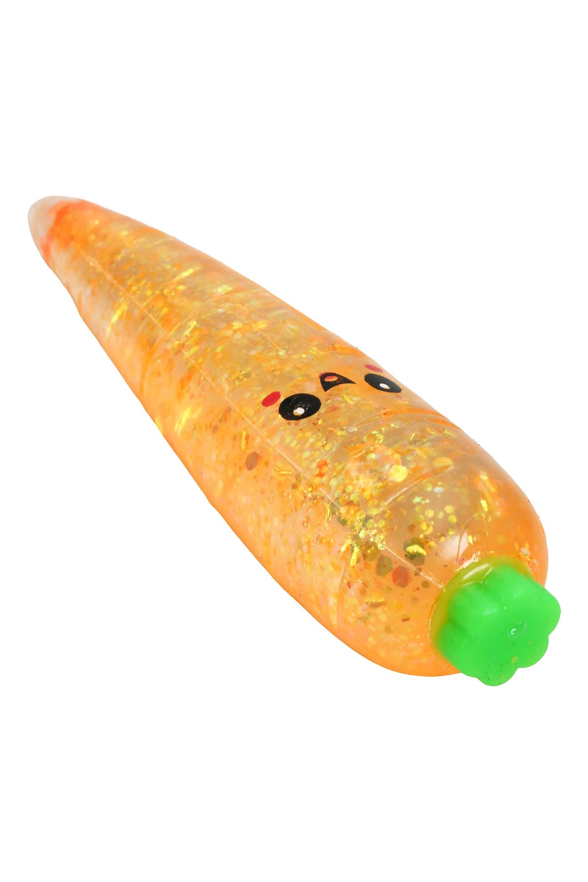 Happy Carrot Glittery Maltose Squishy