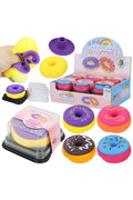 Colorful Donut Fluffy Slime Filled Squishy