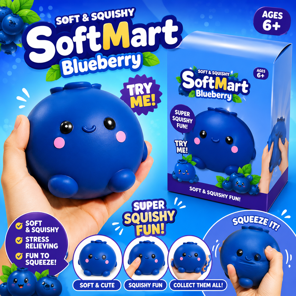 SoftMart Jumbo Blueberry Squishy